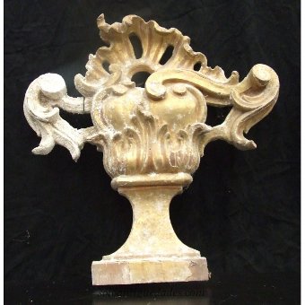 Pair of flat brackets embossed