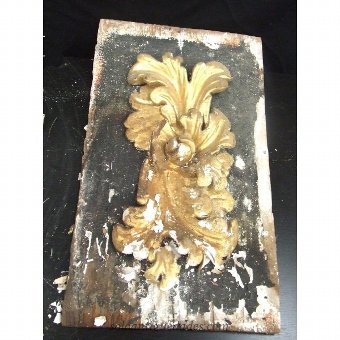 Antique Pair of painted wood panels