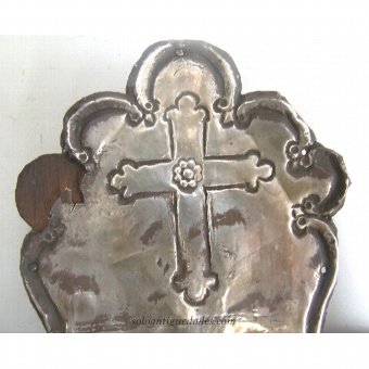 Antique Silver sculpture representing a cross