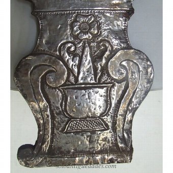 Antique Silver sculpture representing a cross