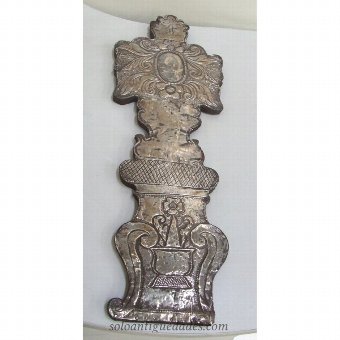 Antique Silver sculpture representing a cross