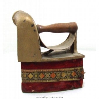 Antique Iron decorated with colorful fabrics
