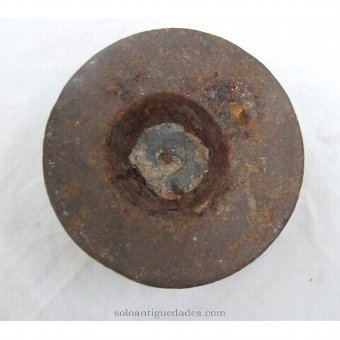 Antique 2kg weight iron with cylindrical