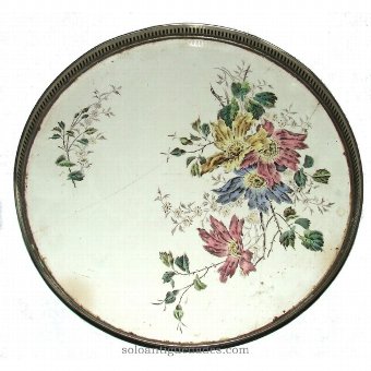 Antique Circular tray with plant