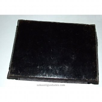 Rectangular metal tray