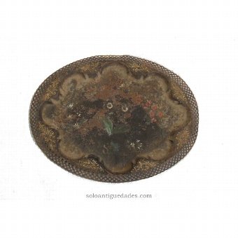 Antique Metal oval tray