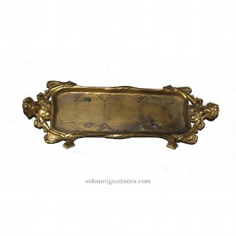 Antique Brass rectangular tray