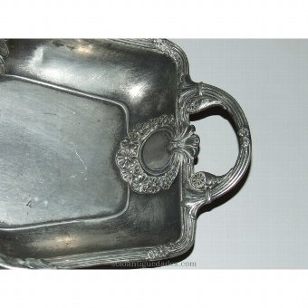 Antique Silver tray with rectangular