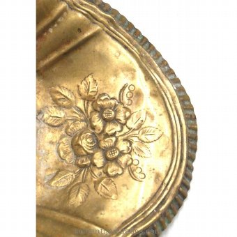 Antique Brass tray with oval