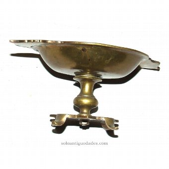 Antique Enameled bronze tray