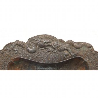 Antique Tray rectangular bronze
