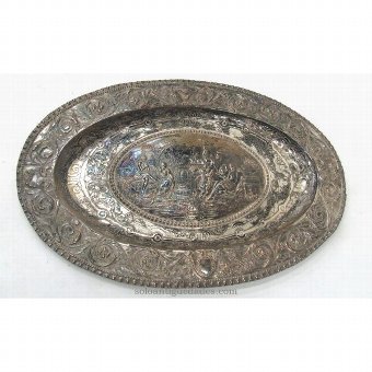Antique Tray with raised garden