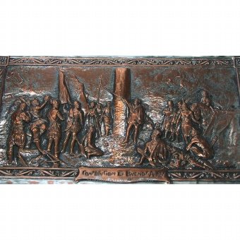 Antique Tray. The constitution of Buenos Aires