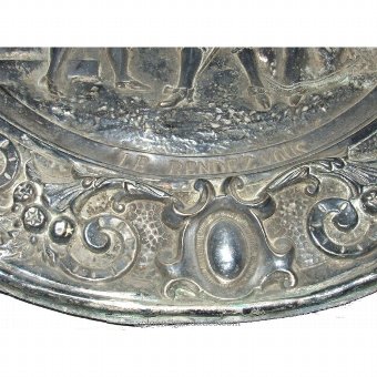 Antique Circular tray made of tin