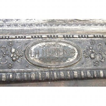 Antique Metal tray with central highlight