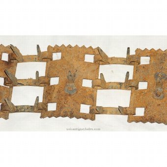 Antique Carlanca comprises four iron plates