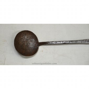Antique Iron bucket handle engraved