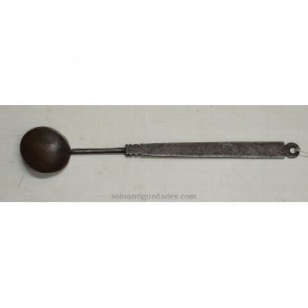 Antique Ladle smooth flat handle