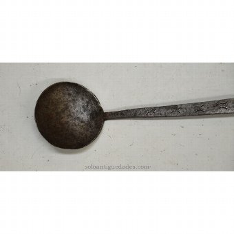 Antique Ladle soup spoon iron or
