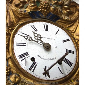 Antique Watch Type Morez. Real Pendulum painted.
