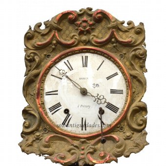 Antique Morez Clock repeat type with real pendulum