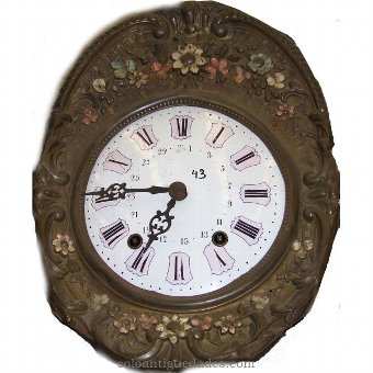 Antique Watch Type Morez. With real pendulum calendar