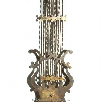 Antique Watch Type Morez. Eleven lyre pendulum rods
