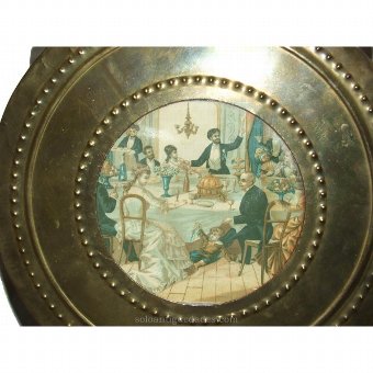 Antique Watch Type Morez. Alabaster Sphere