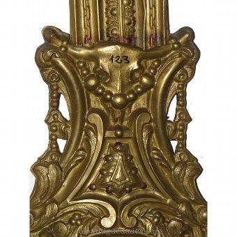 Antique Watch Type Morez. Crowning religious representation