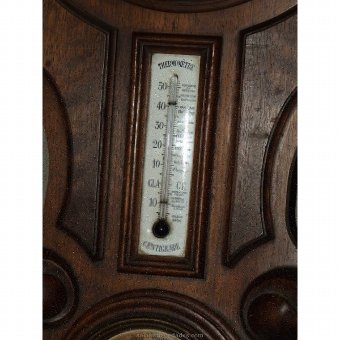 Antique Wall clock. Machinery thermometer Paris