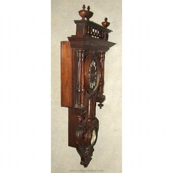 Antique Wall clock. Machinery thermometer Paris