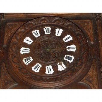 Antique Wall clock. With hood and machinery Paris