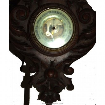 Antique Wall clock. Wood Sphere