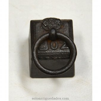 Antique Iron weight shaped cubes