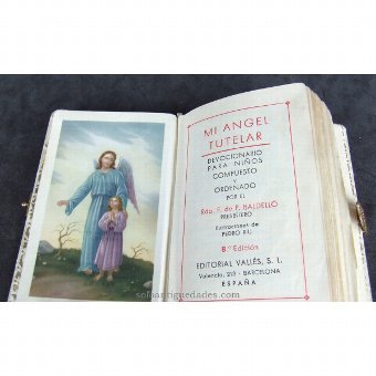 Antique Prayer Book, "MY ANGEL TUTELAR"