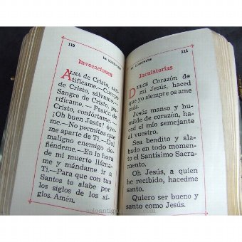 Antique Book of Prayers "DIVINE JESUS"