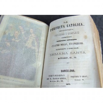 Antique Prayer Book "THE PERFECT CATHOLIC"