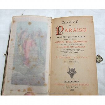 Antique Prayer Book "KEY OF PARADISE"