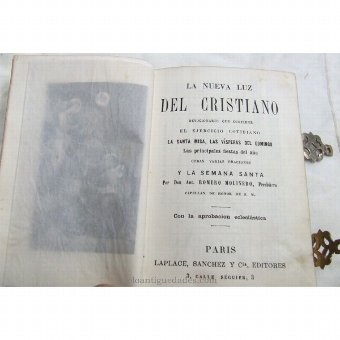 Antique Prayer Book "THE NEW LIGHT OF CHRISTIAN"