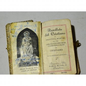 Antique Prayer Book "PRACTICAL MANUAL OF THE MOST ESSENTIAL DUTIES OF CHRISTIAN"
