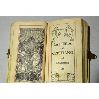 Antique Prayer Book "THE PEARL OF CHRISTIAN"