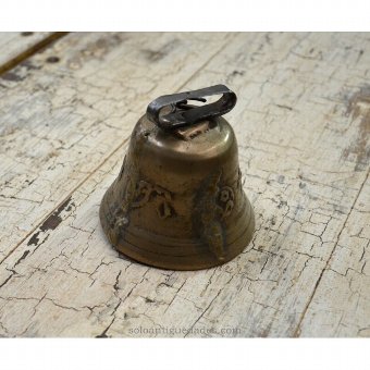 Antique Bell decorated with floral motifs and a cross trefoil