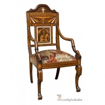 Interesting armchair Chippendale style