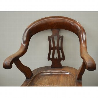 Antique Old mahogany armchair
