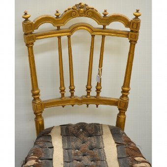 Antique Former Victorian gilt chair