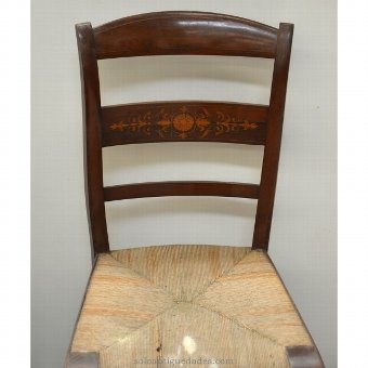 Antique Old wooden chair with inlay work