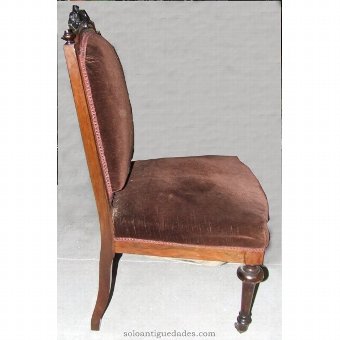 Antique Former chair of mahogany and rosewood