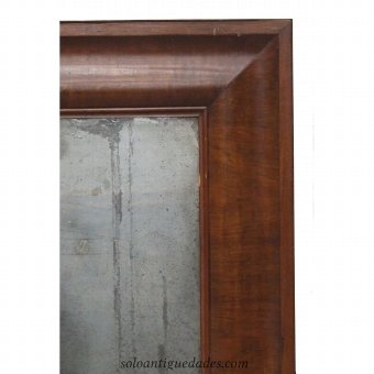Antique Wooden frame mirror asymmetric