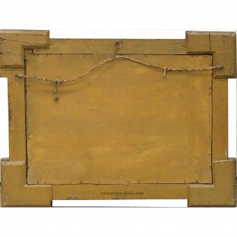 Antique Wall mirror with lugs at the corners of the frame