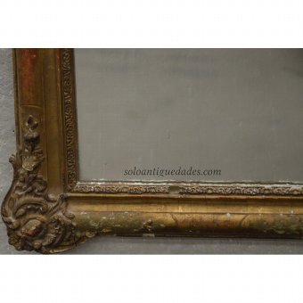 Antique Mirror transitional style between Louis XV and Louis XVI